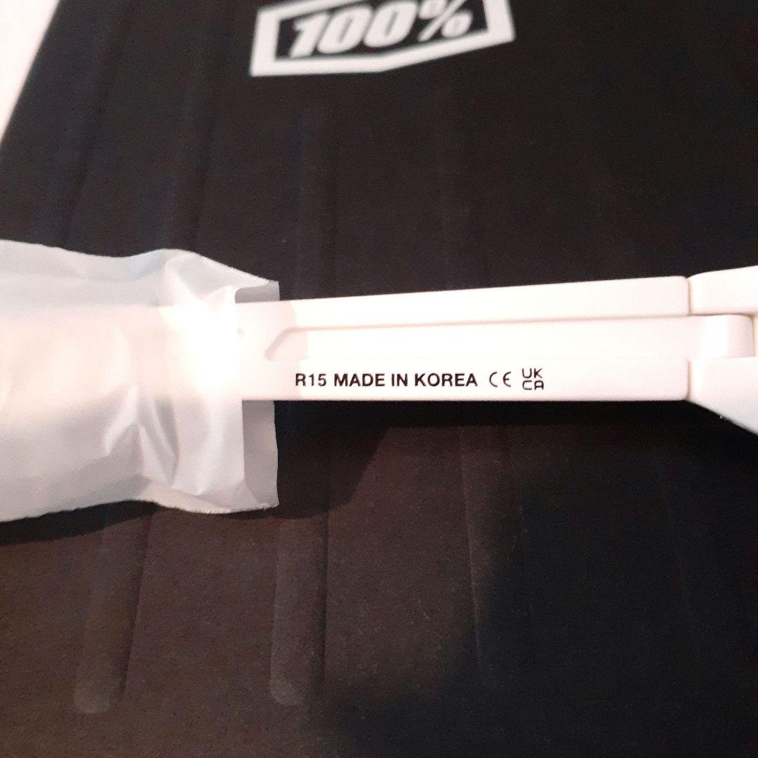 100% S2 ホワイト レッドミラーレンズ ワンハンドレッド サングラス