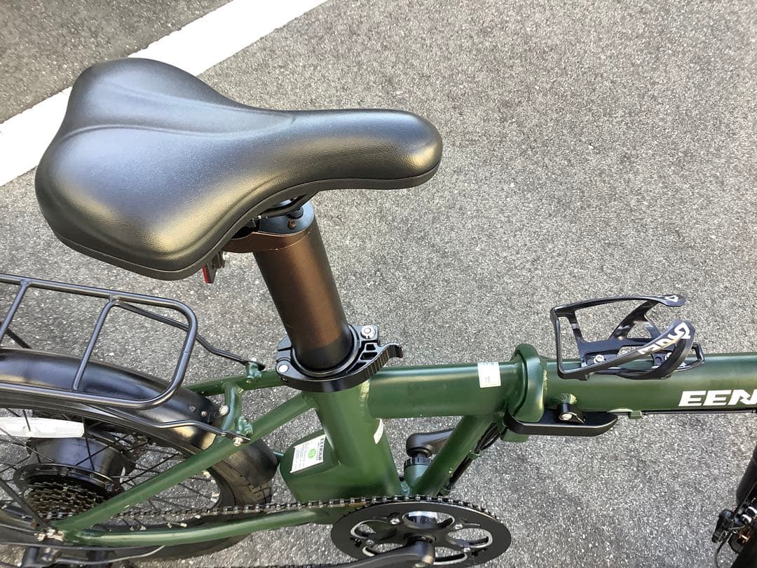 折りたたみ自転車 グリーン Shimanoブレーキ