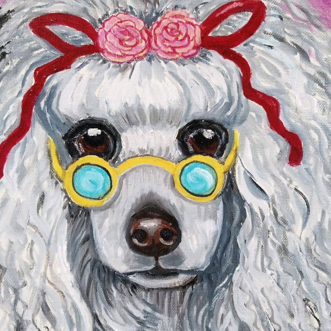 油絵　専用　ゴージャスな犬たち