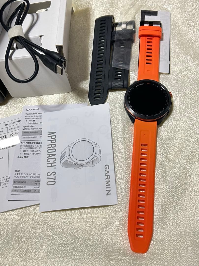 GARMIN Approach S70 47mm 黒 GPSゴルフナビ