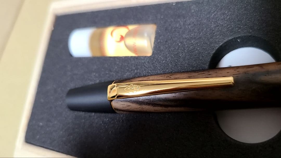 特上黒柿のボールペン・ロータリー × 1