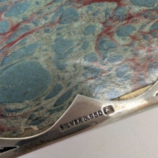 ヴィンテージ シルバーカバーメモ帳