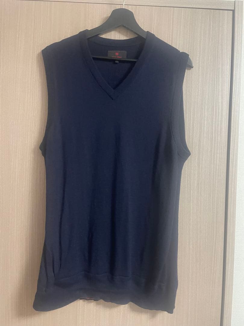 【未使用含む２点】BRIEFING メリノウール Vネックベスト XL