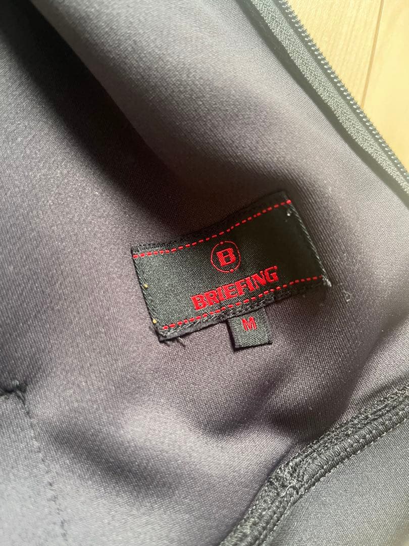 BRIEFING 3Dロゴ ストレッチジャージ ジップパーカー 黒美品Ｍ