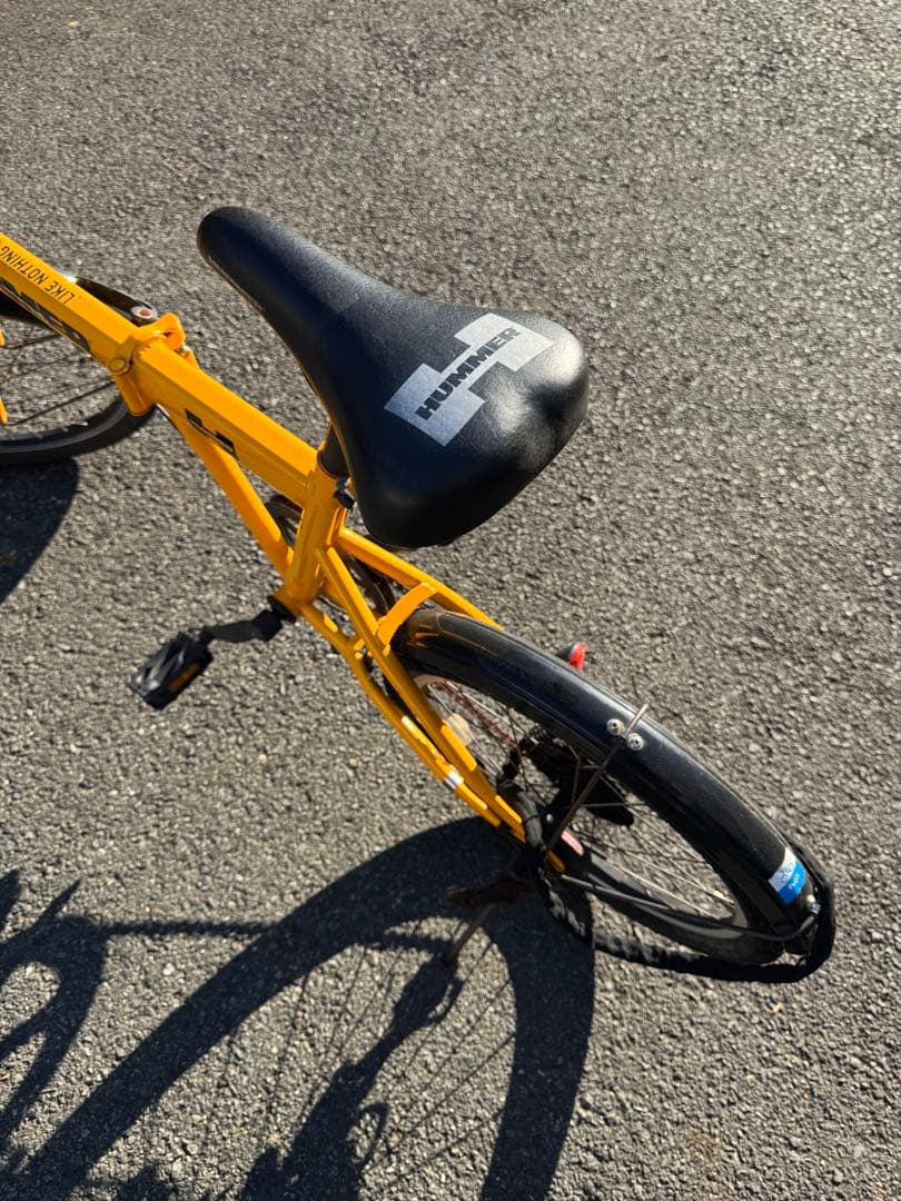 HUMMER 折りたたみ自転車 イエロー