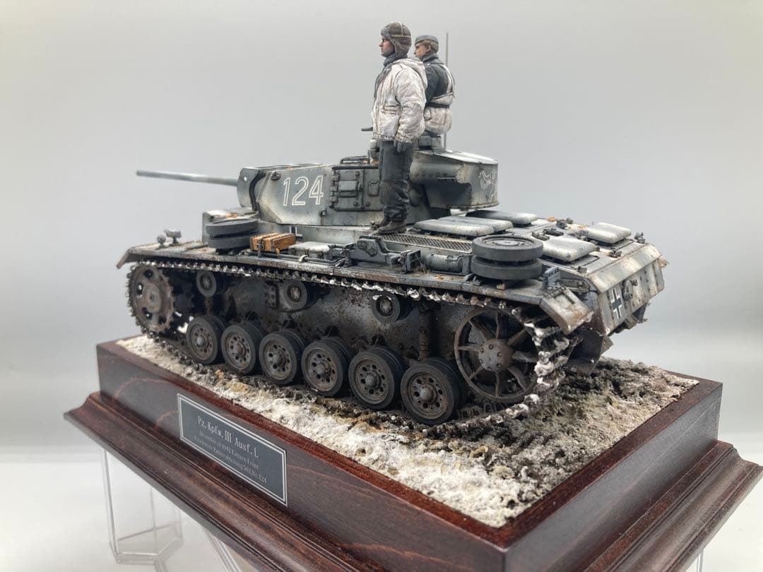 戦車完成品 1/35 3号戦車L型 ヴィネット全塗装済み完成品