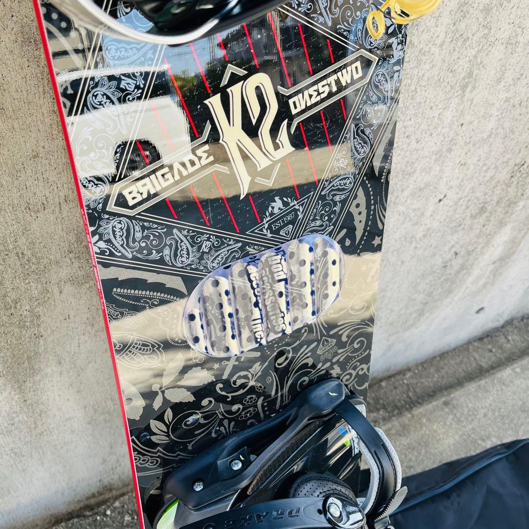 送料込み　K2 スノーボード 150cm ビンディング付 mサイズ　ケース付き