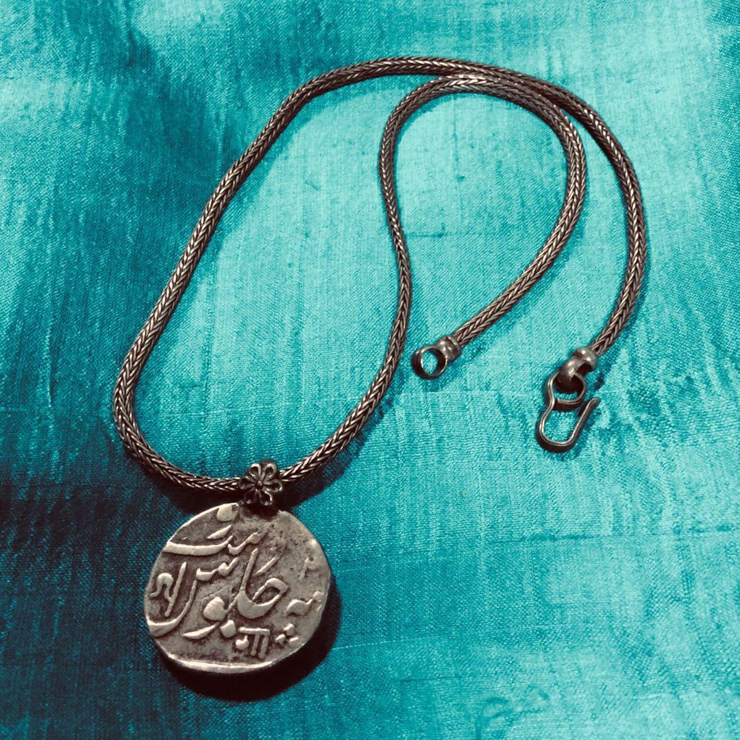 【かっこいいビンテージ】 シルバーチョーカーMe&Ro風/首周り37.5cm