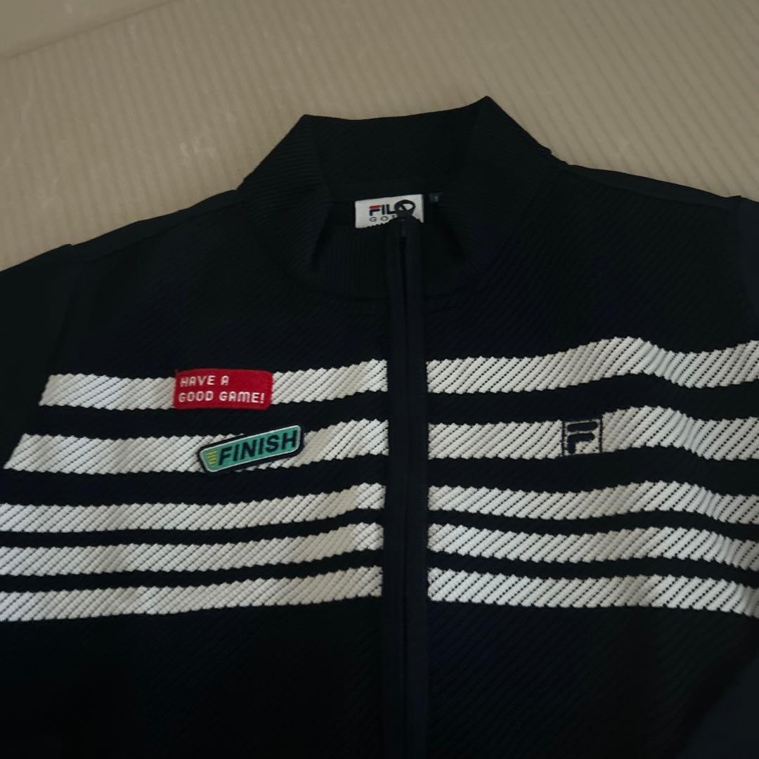 FILA レディース ネイビー ストライプジャケット