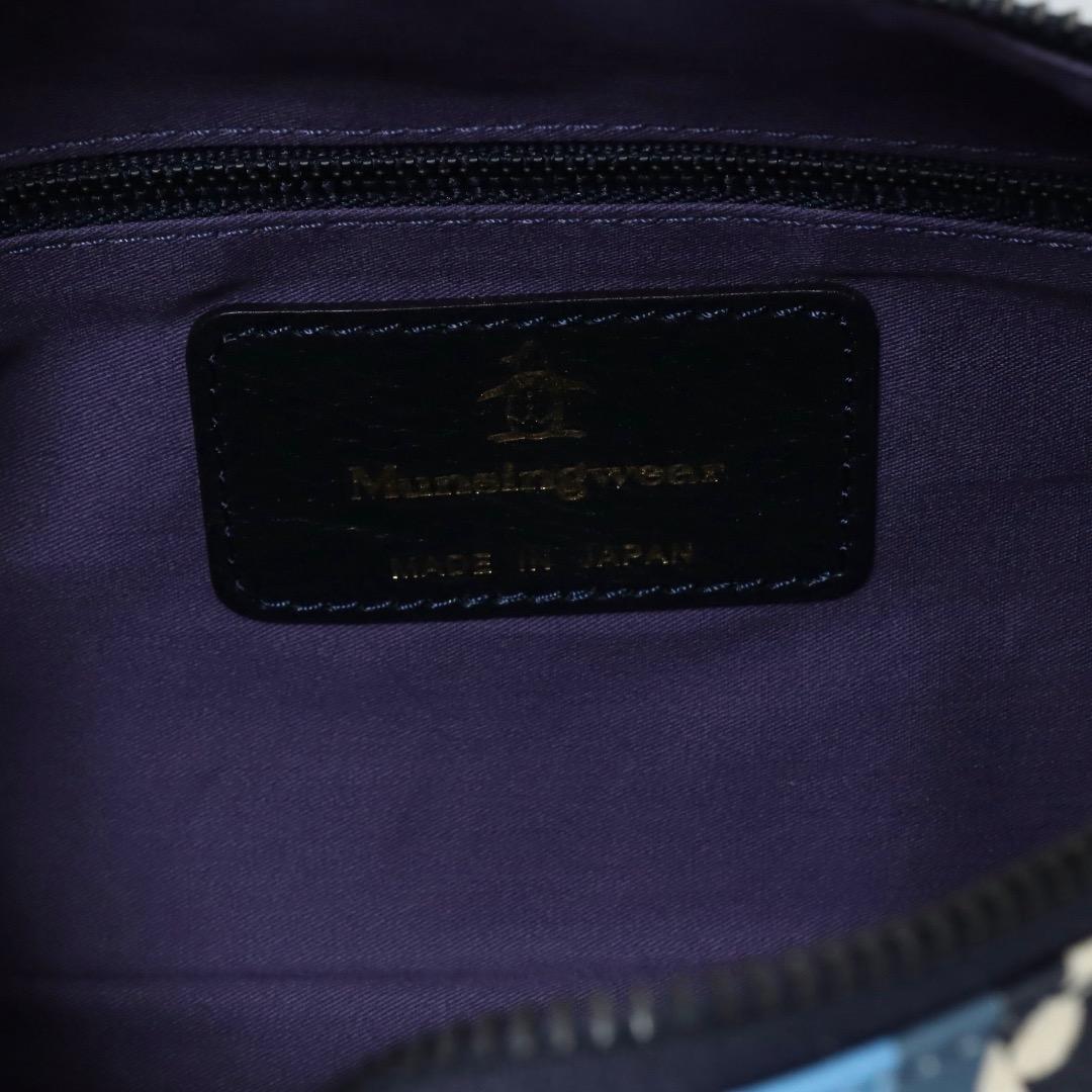 定価49,500円 マンシングウェア GOLF 持ち手牛革 日本製 ドラムバッグ