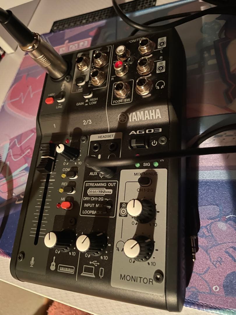 Yamaha AG03 ライブストリーミングミキサー マイク 配信セット