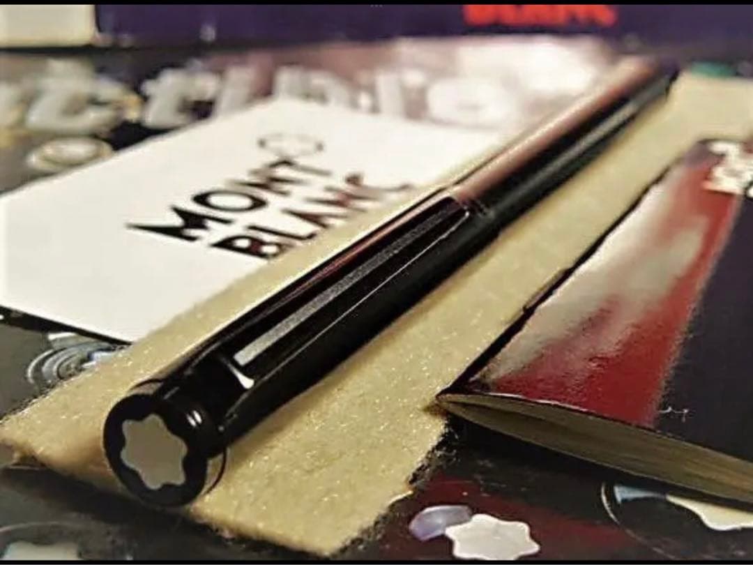 モンブラン社史上最初で最後の★ブラック・ロードナイト鉱加工No1124★黒薔薇鉱