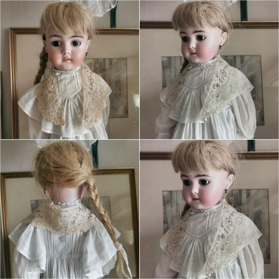 アンティーク ポワンドローズ ロゼッタ ボビン＆ニードルワークレース 付け襟