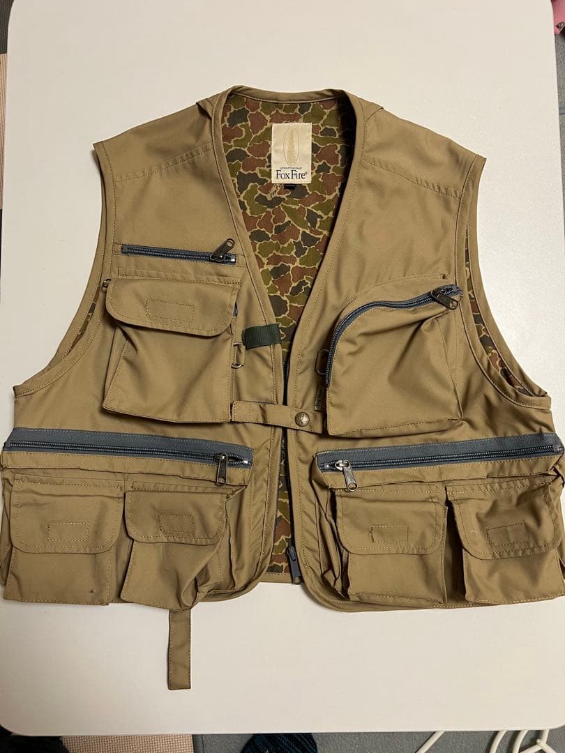 Fox Fire フィッシングベスト M ベージュ