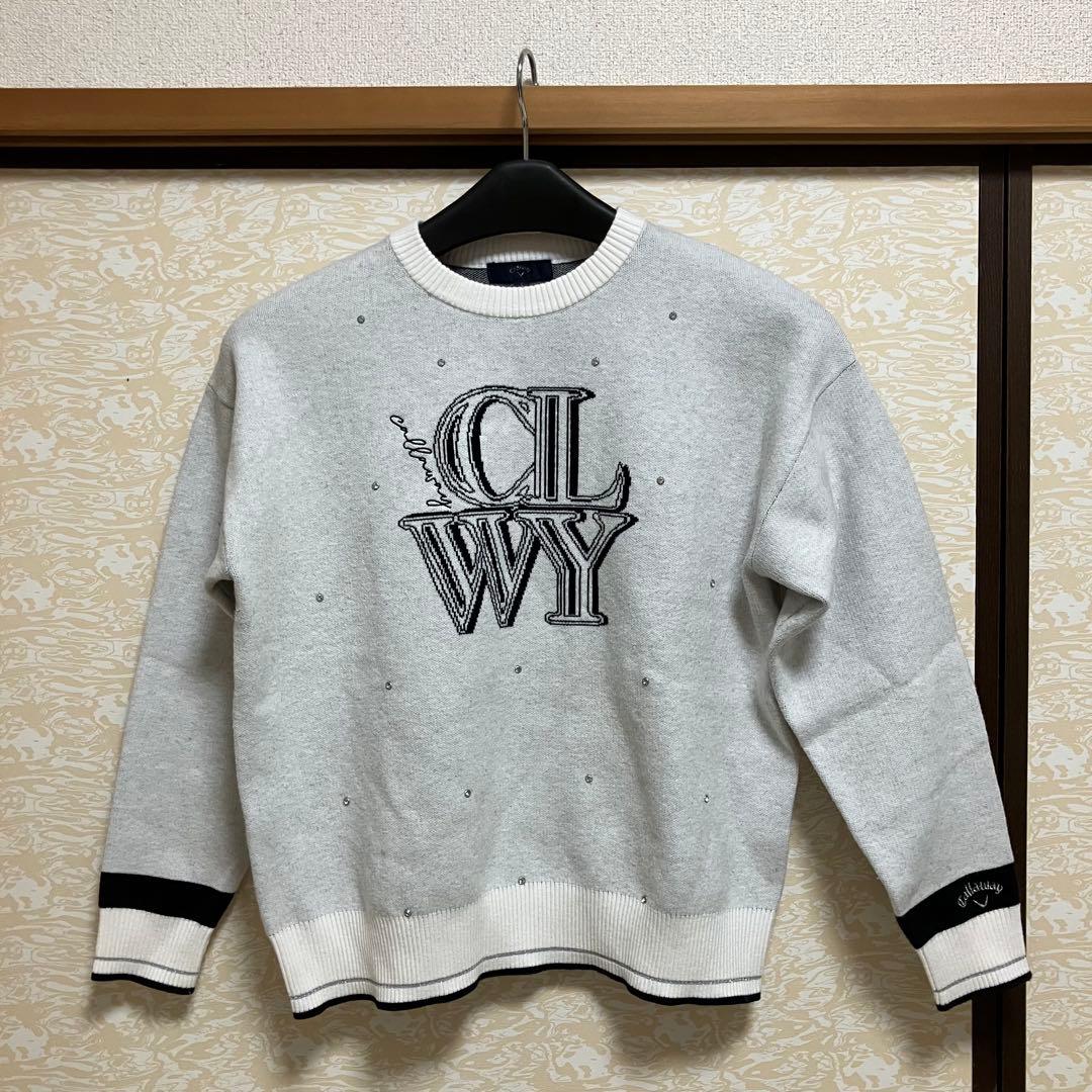 キャロウェイゴルフ Callaway Golf クルーネックセーター ホワイト