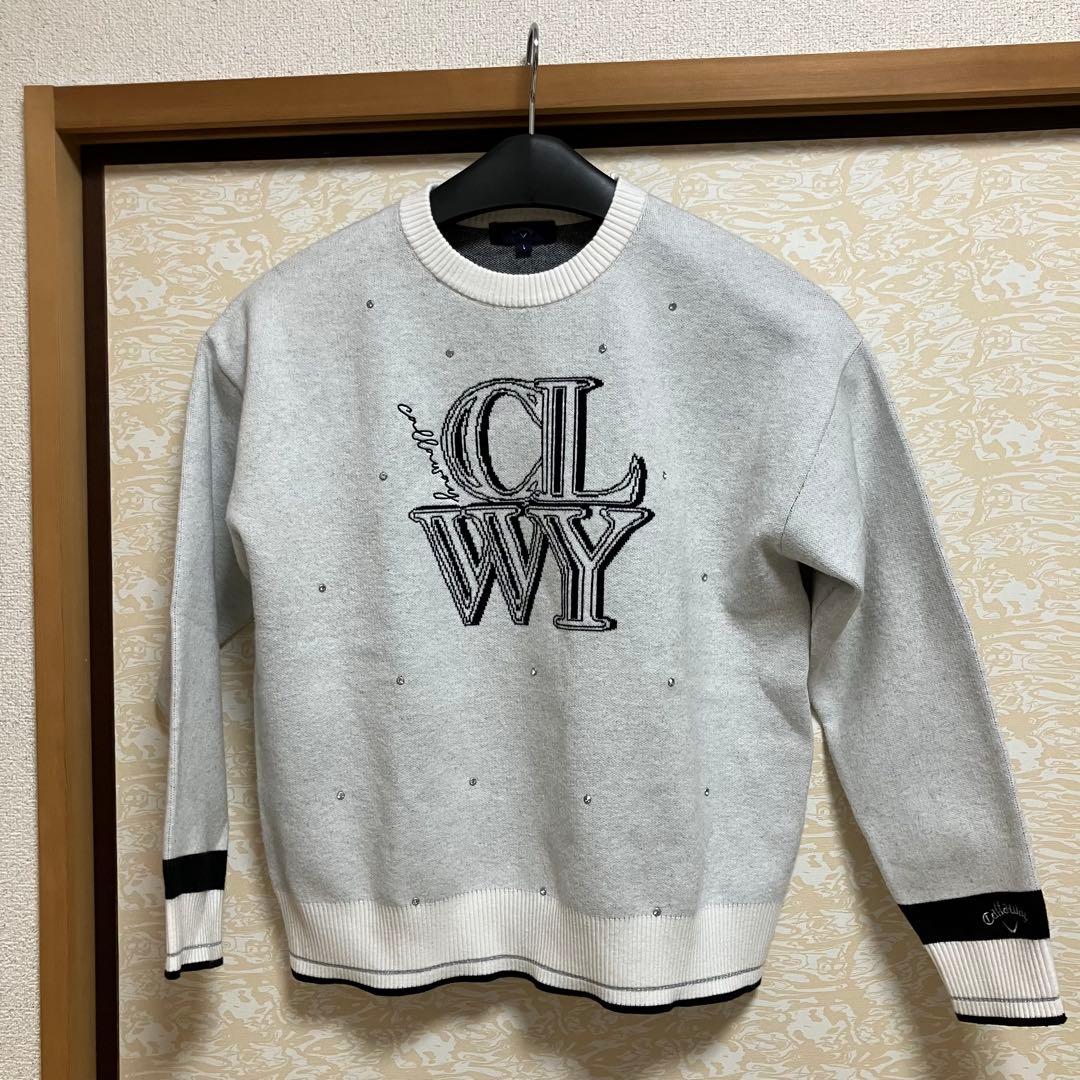 キャロウェイゴルフ Callaway Golf クルーネックセーター ホワイト