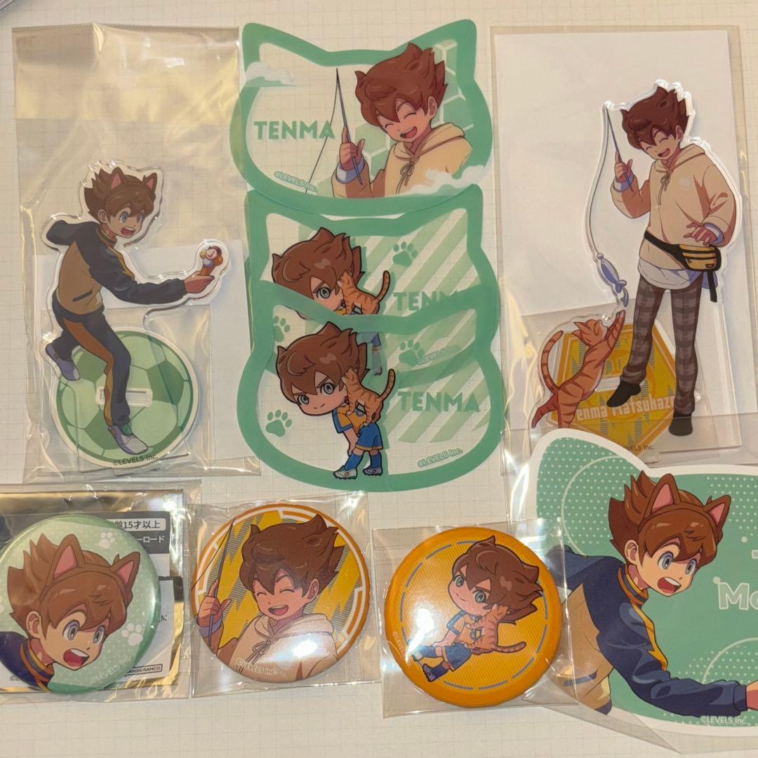 松風天馬 まねきねこ ナンジャタウン イナズマイレブン アクスタ 缶バッジ