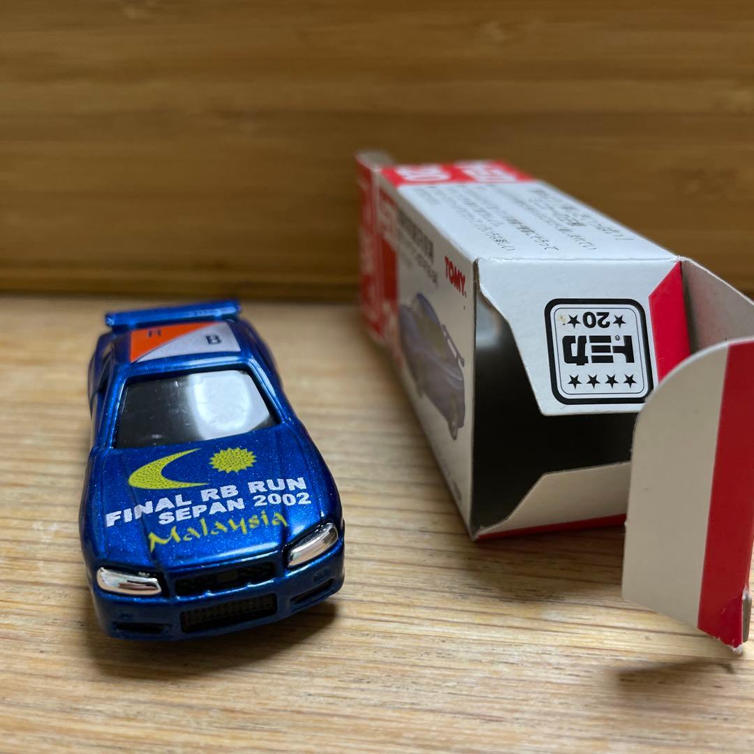 エアクール 特注 トミカ 日産 スカイライン gt-r ミニカー r34