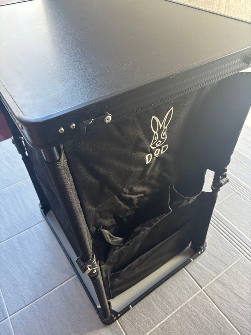 DOD キッチンテーブル　ブラック