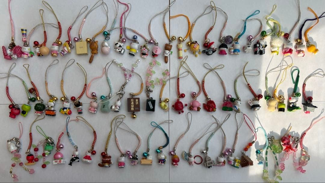 ご当地 キティ 根付け ストラップ 久光 Lifecella 67点 まとめ売り