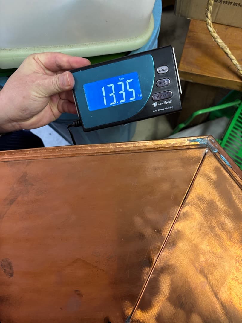 値下げします。 金灯籠　銅製　オリジナル製作品