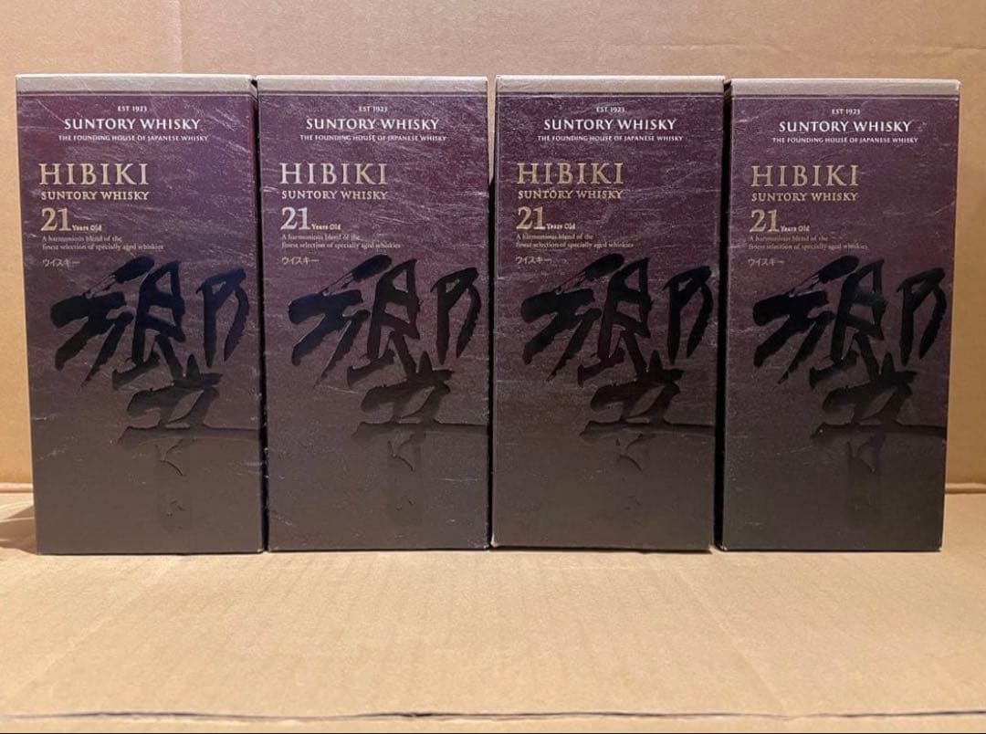 SUNTORY 響21年　空き瓶＆箱