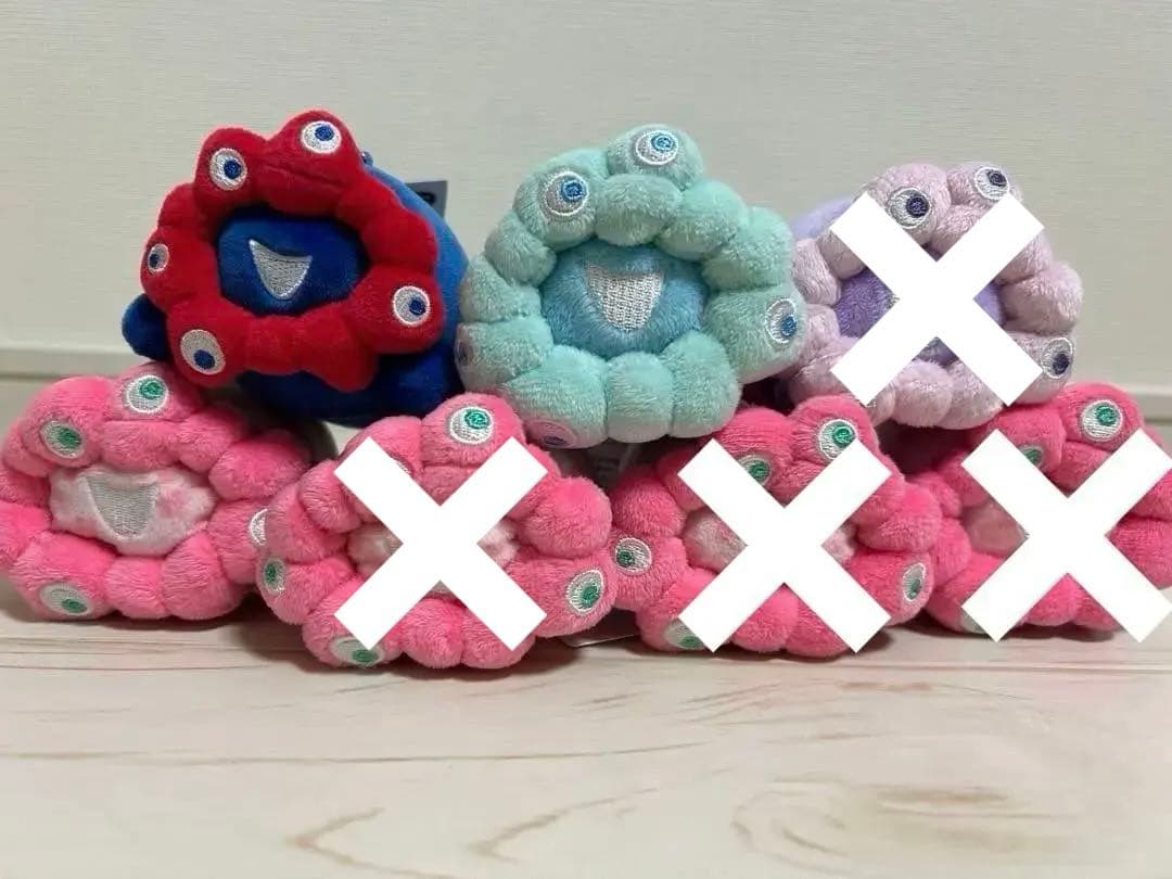 ミャクミャクロールお手玉マスコット・もっちりぬいぐるみ計7点セット