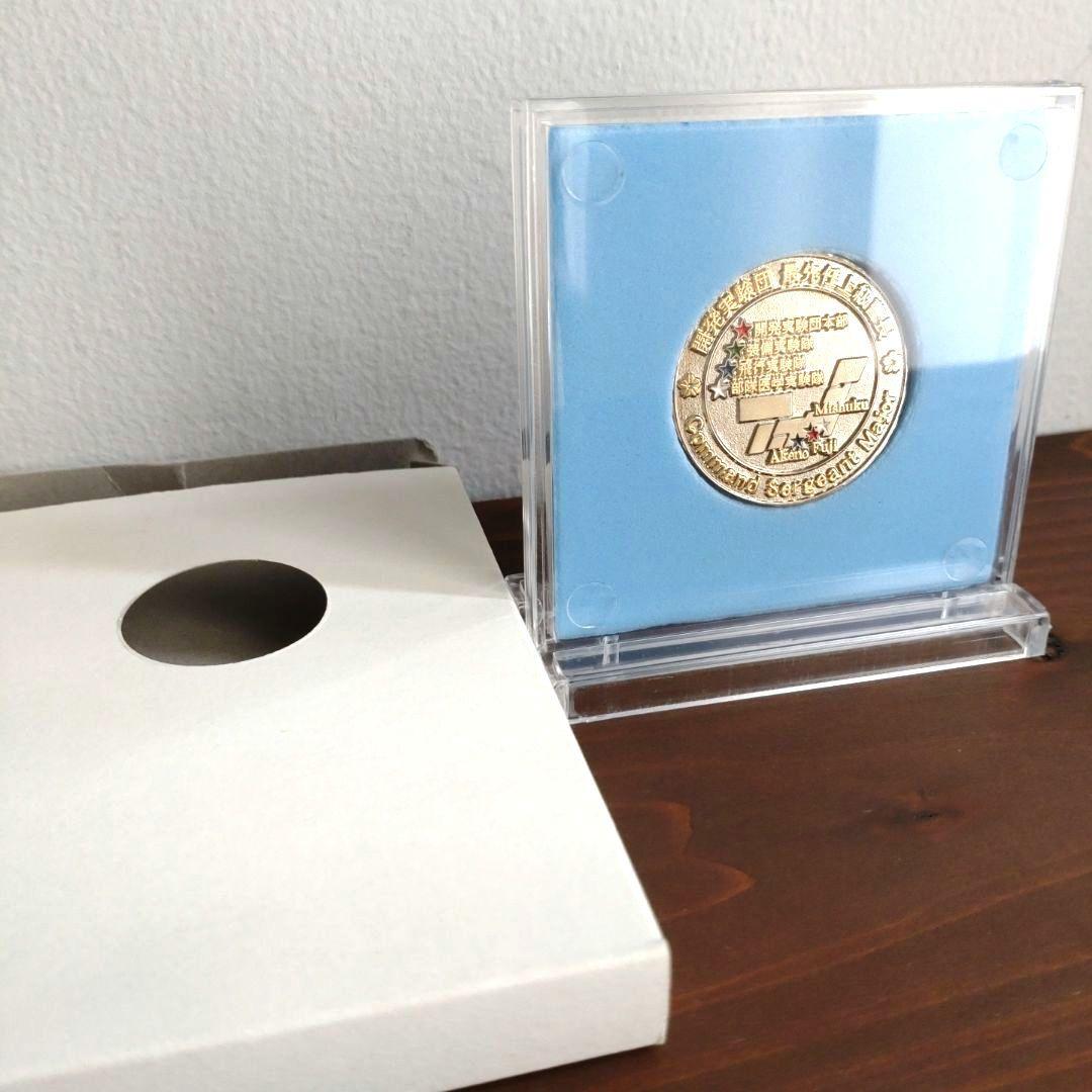 自衛隊陸上自衛隊チャレンジ開発実験団最先任上級曹長メダルケース付き希少品