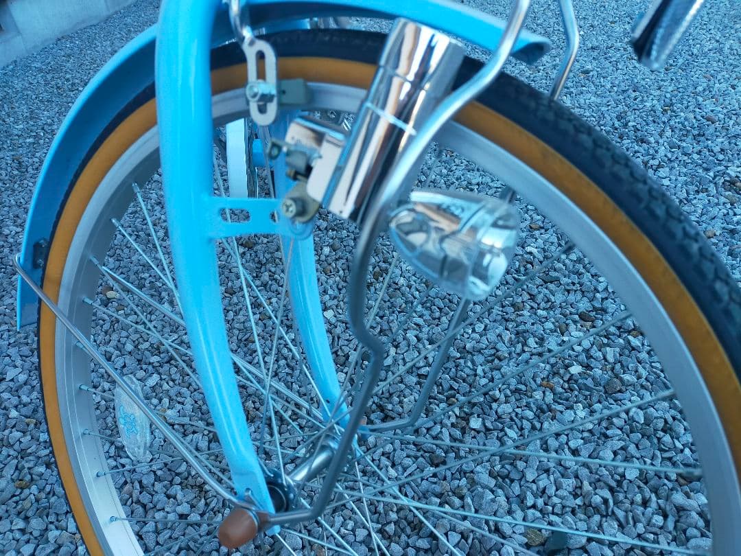 【直接引取限定】MAHALO マハロ 自転車 22インチ 水色 6段変速