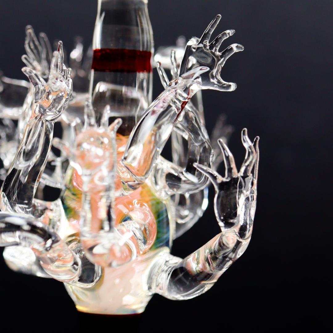 大村欣央 阿修羅ゴブレット ワイングラス 箱付き