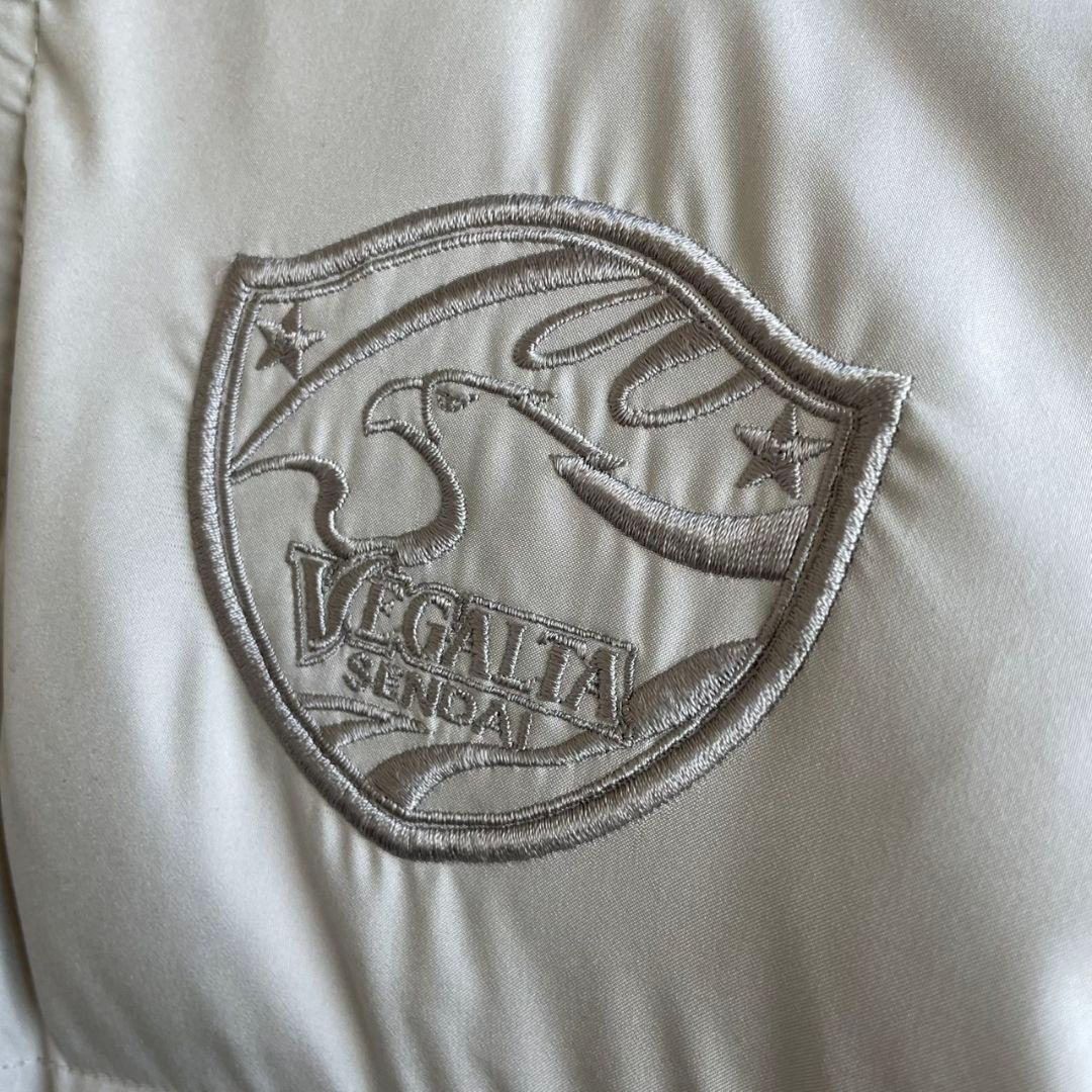 り*う様 ベガルタ仙台 ダウンコート Lサイズ ライトグレー アイボリー