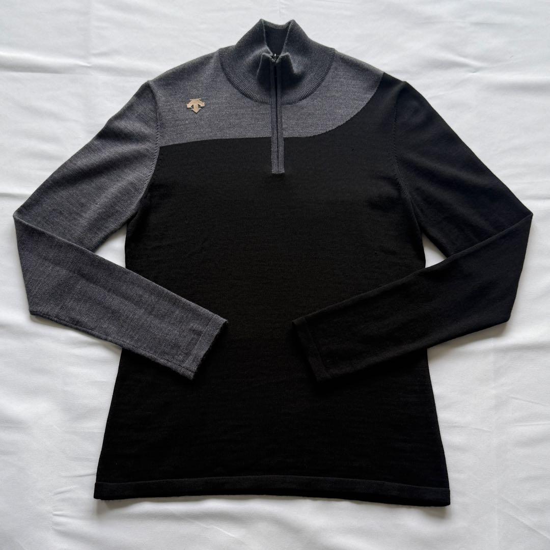 デサント ジップスタンド セーター