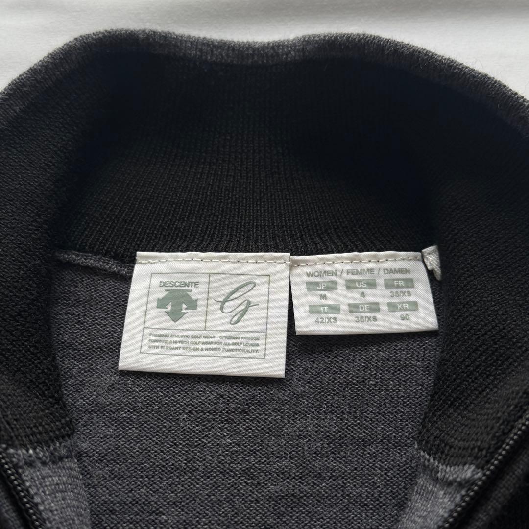 デサント ジップスタンド セーター