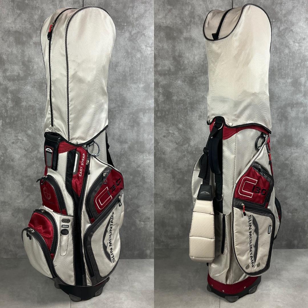 人気　サンマウンテン　キャディバッグ　C130　ハワイ限定　15分割　カート