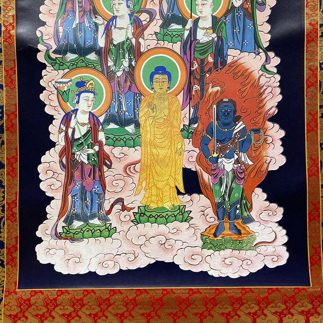 アウトレット掛軸 仏画 十三仏 5尺(約151cm) M02