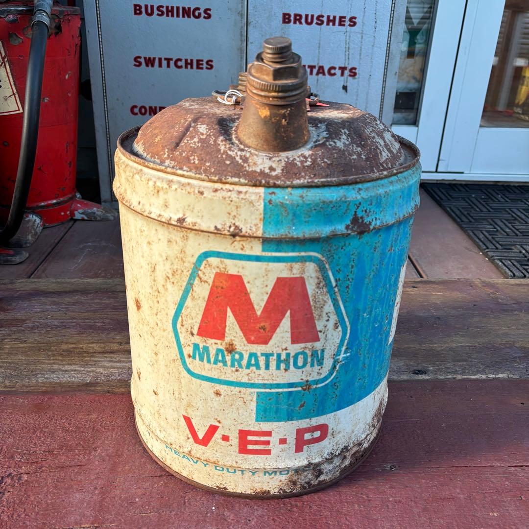 USA VINTAGE MARATHON 5ガロン缶