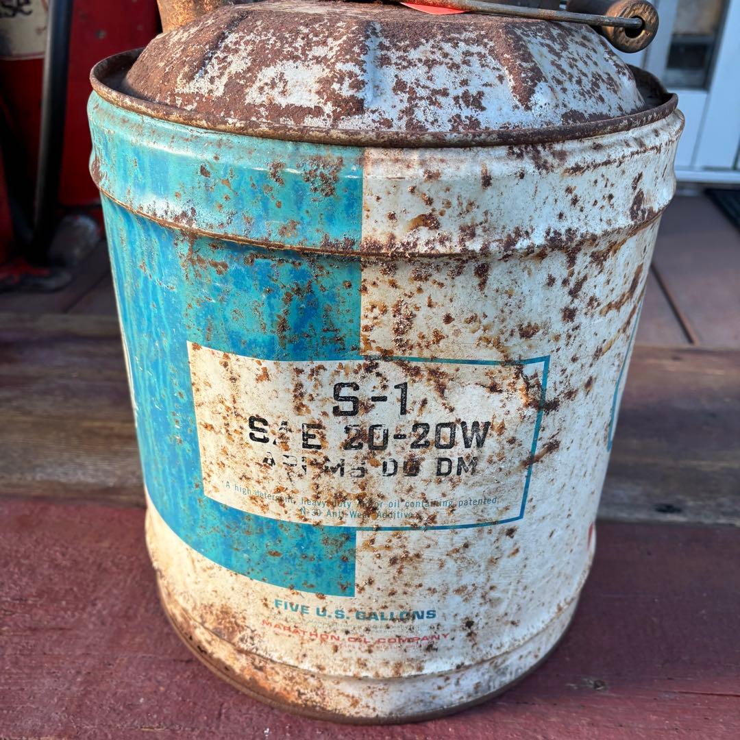 USA VINTAGE MARATHON 5ガロン缶