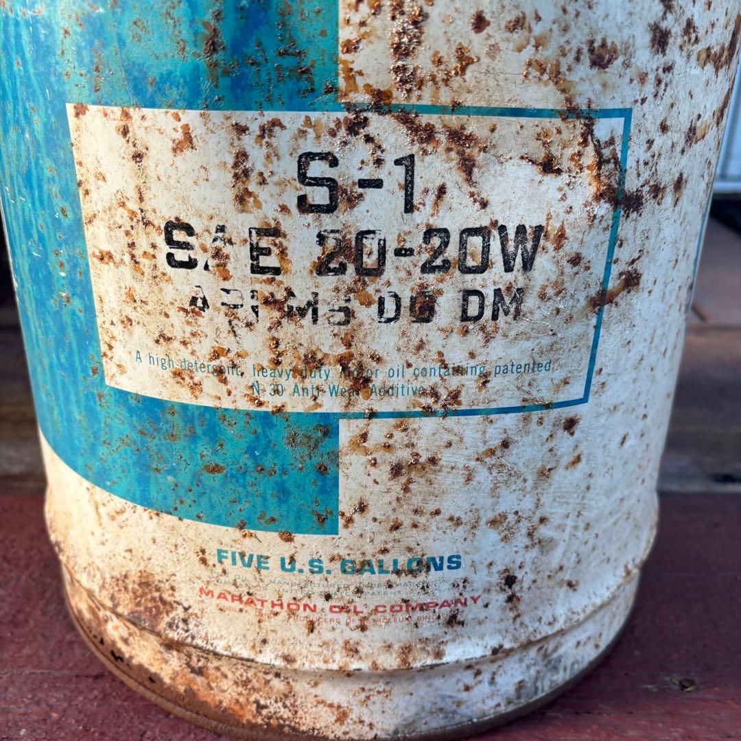 USA VINTAGE MARATHON 5ガロン缶