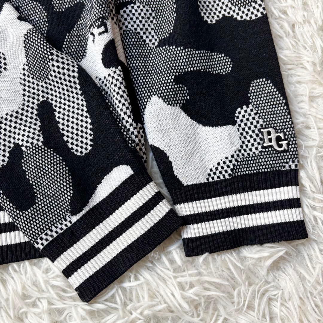 XL 未使用級✨PEARLYGATES カシミヤ100% ニット 迷彩 カモフラ