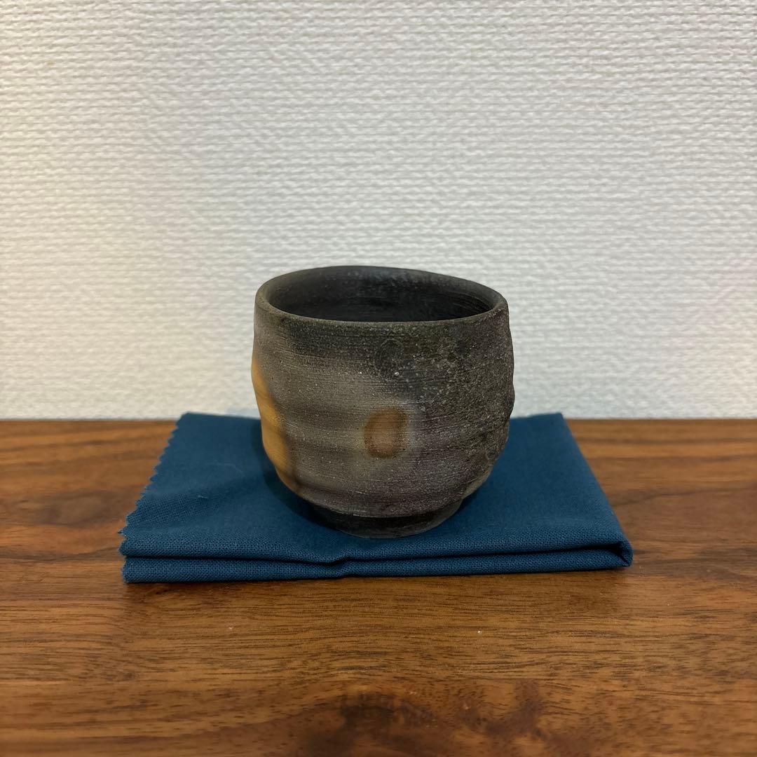 金重多門 備前ぐい呑 共箱 共布 栞付き