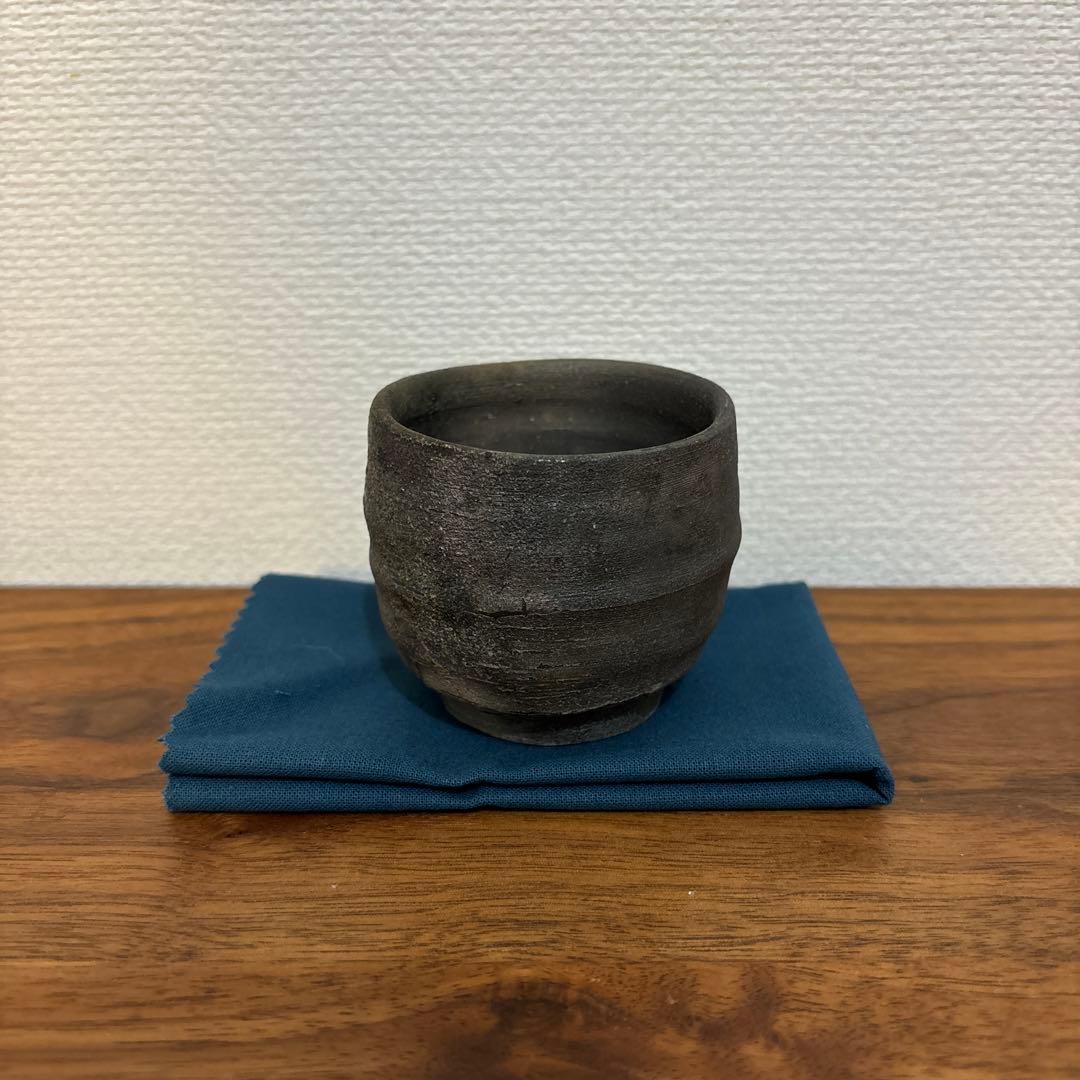 金重多門 備前ぐい呑 共箱 共布 栞付き