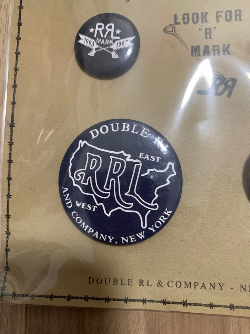 DOUBLE RL ダブルアールエル　缶バッジセット　レア　新品未開封品