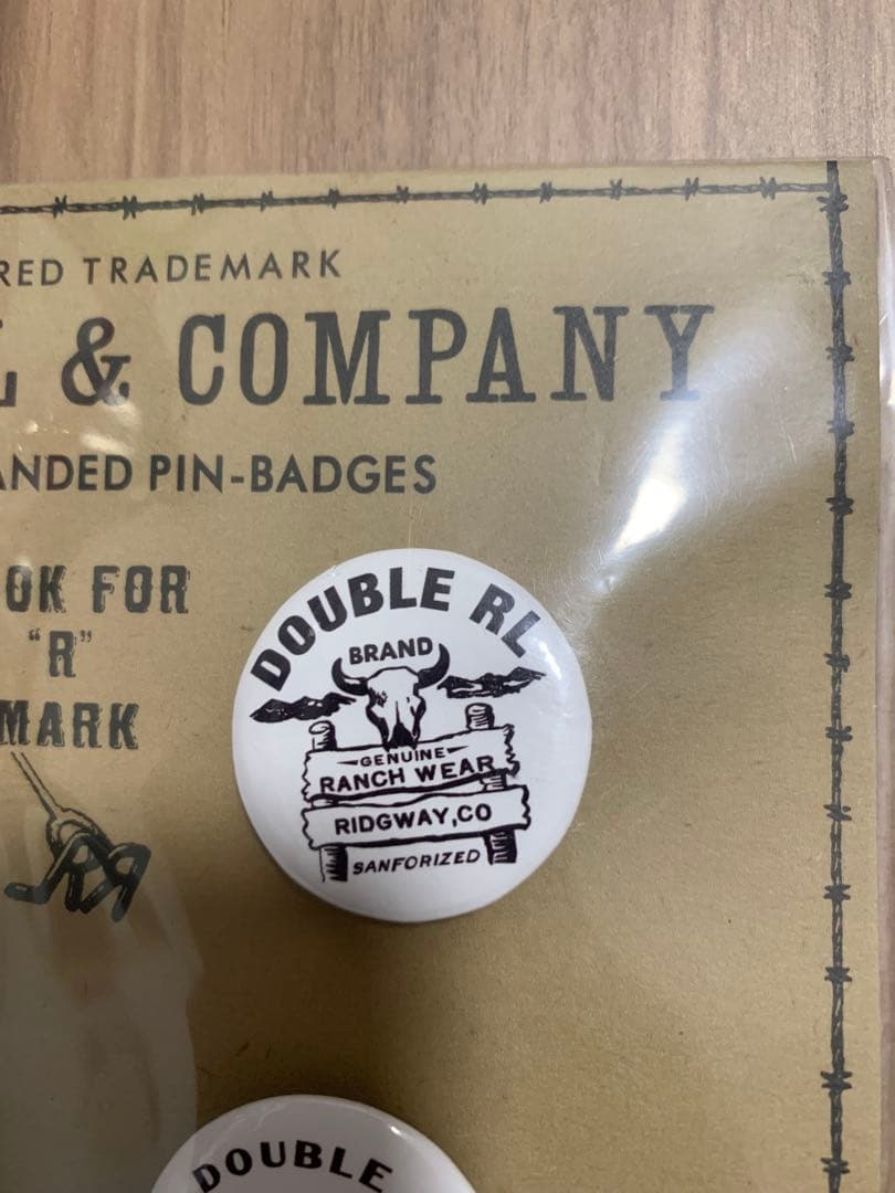 DOUBLE RL ダブルアールエル　缶バッジセット　レア　新品未開封品