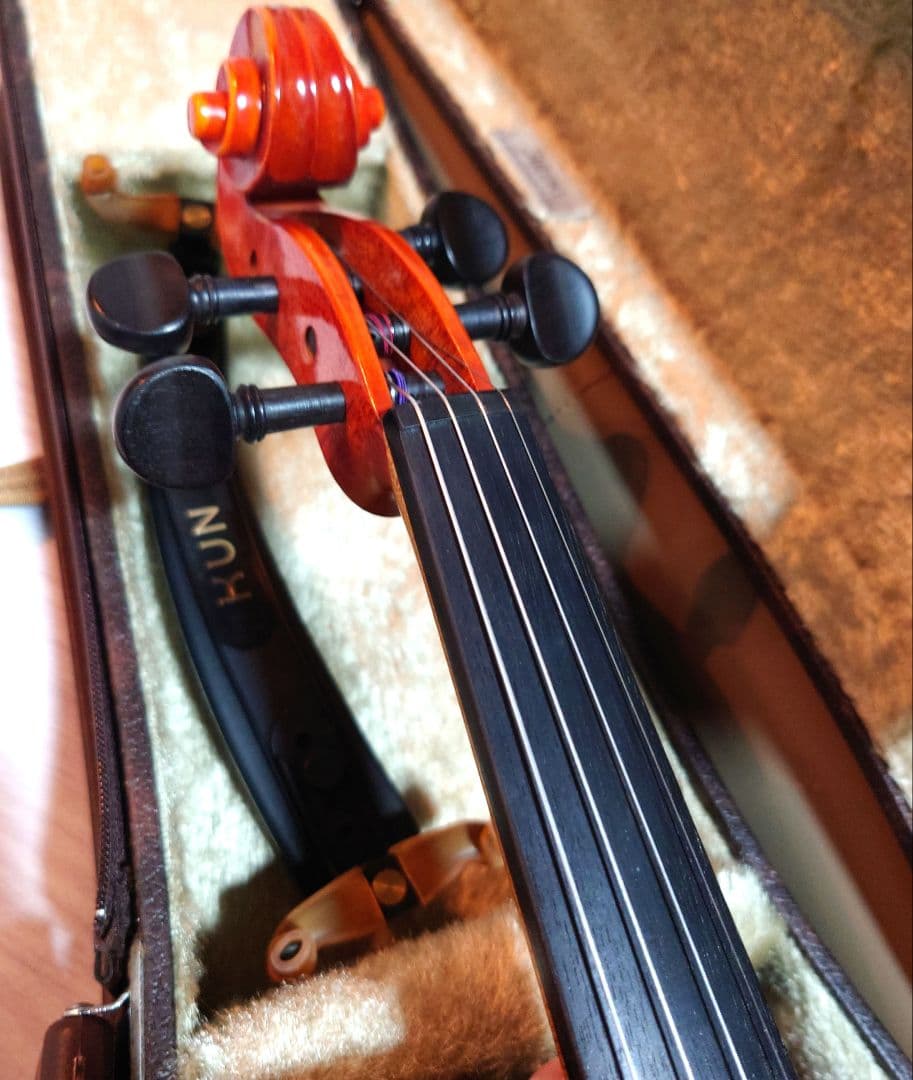 高級 バイオリン 鈴木 SUZUKI YN21 4/4 証明ラベル有、弓ケース付