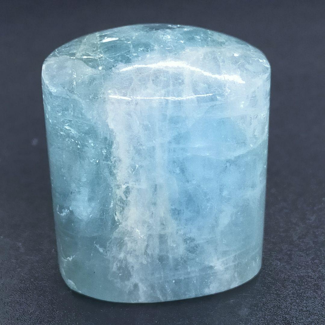 【モザンビーク産】アクアマリンの楕円柱タンブル①