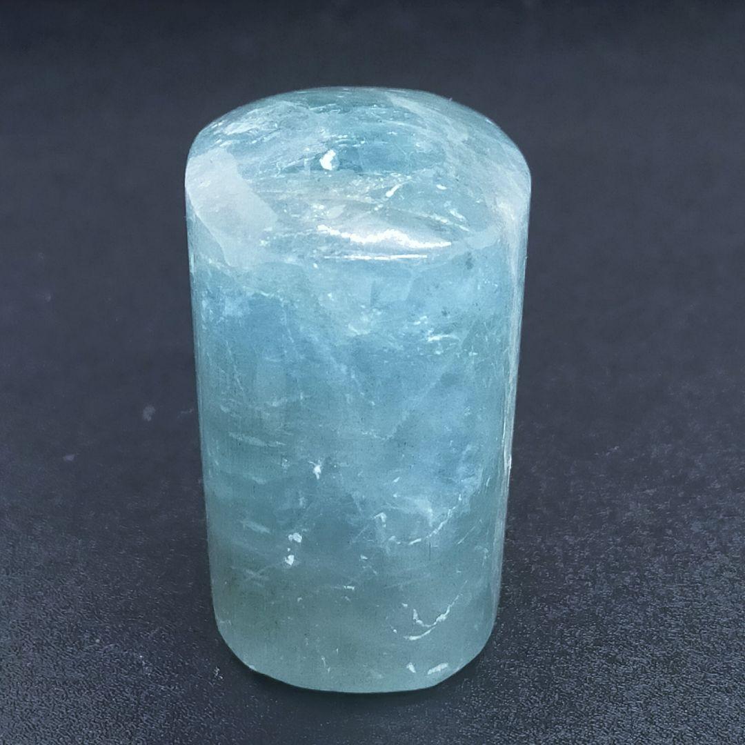 【モザンビーク産】アクアマリンの楕円柱タンブル①
