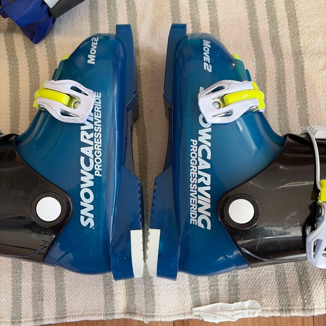 値下がり❣️子供用 スキー 4点セット バインディング、ストック、ブーツ20cm