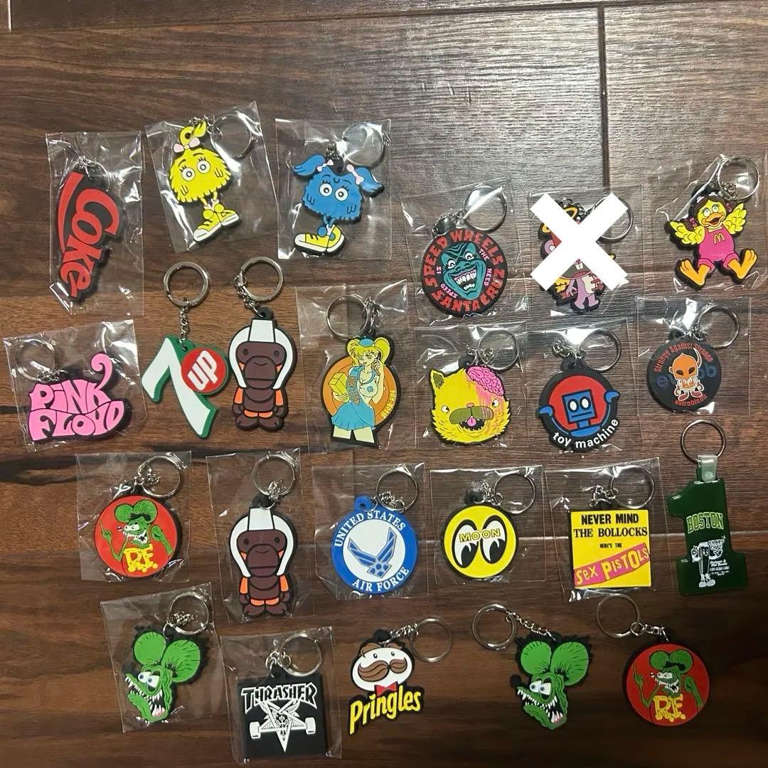 ラバー　キーホルダー　セット　まとめ売り　詰め合わせ　激安　お得