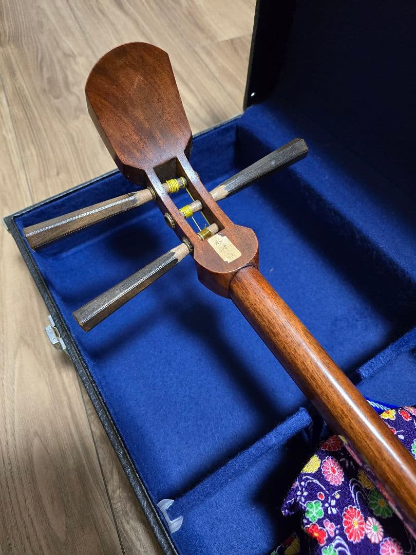 すぐ弾けます！三味線本体 　破けなし　細棹三味線　約2.4センチ