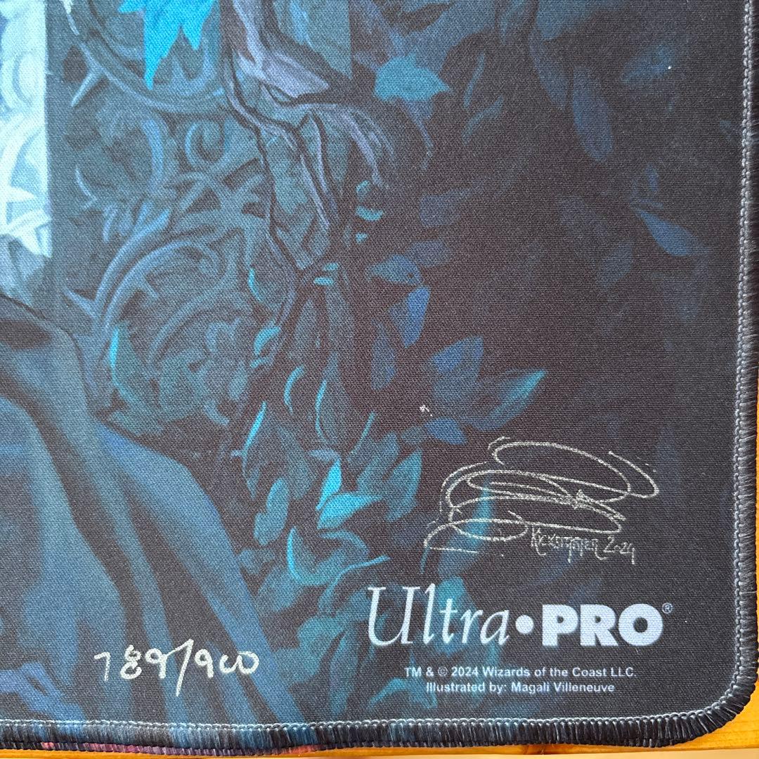 MTG 魔法の林檎のエリエット　プレイマット　シリアル・サイン入り